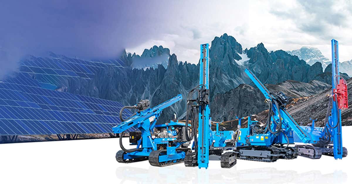Build High-Efficiency Solar Farm Foundations: 4 Advantages of HENGWANG Photovoltaic Pile Drivers